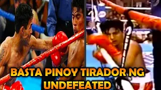 KNOCKOUT ANG INABOT NG UNDEFEATED MEXICAN NA UBOD NG YABANG. WALANG UNDEFEATED-UNDEFEATED SA PINOY.