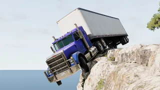 Cars vs Cliff Roads - BeamNG.Drive