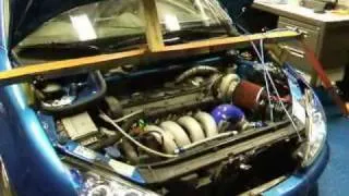 206 RC turbo 377 hp dyno run