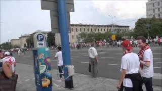 Euro 2012 Poland v Russia 12 June  : Before the match at Rondo de Gaulle