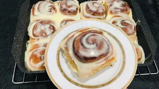 CINNABONS that melt in your mouth😍Delicious CINNAMON ROLLS made from simple ingredients!