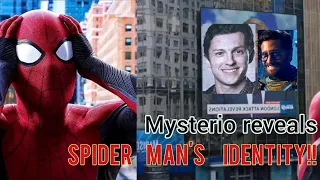 spider man identity revealed by mysterio !! #4k #