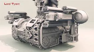 3Ds Max. Land Tyrant. Ambient Occlusion V2 Sideshow. Watch In 720p HD