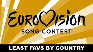 Eurovision 2000-2022: My Least Favorites From Each Country (with comments)