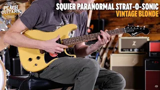 No Talking...Just Tones | Squier Paranormal Strat-O-Sonic | Laurel - Vintage Blonde