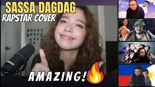 Sassa Dagdag - Rapstar - Flow G (female cover) - REACTION! - GIRL BREATH! SHE'S AMAZING!