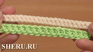 Вязание крючком шнура гусенички Урок 96 Cord Crochet