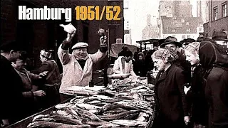 Hamburg 1951/52 Wiederaufbauzeit - Hafen - Hambourg dans l'après-guerre - le grand port- post wwII