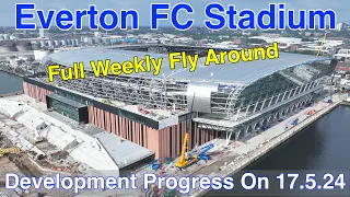 NEW Everton FC Stadium at Bramley Moore Dock. A Full FlyAround!