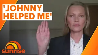 Kate Moss testimony IN FULL, supporting Johnny Depp | Sunrise