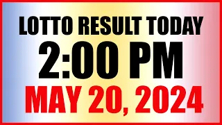 Lotto Result Today 2pm May 20, 2024 Swertres Ez2 Pcso