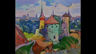 The spirit of Ukraine Kamianets   Podilskyi _ Oil on Canvas Painting by Shandor Alexander