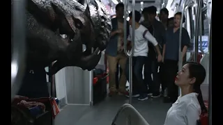 Mutated monster attacks subway, passengers massacred.