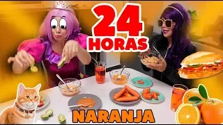 24 HORAS COMIENDO NARANJA - EMITA ZANAHORIA / MALI Y EMITA