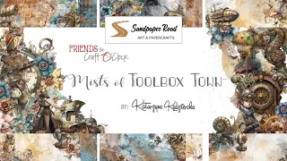 Mists of Toolbox Town Paper Collection | Craft O'Clock | Sandpaper Road