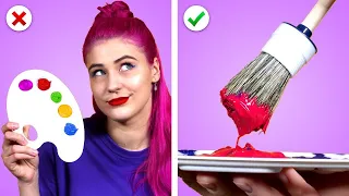 5 Easy DIY Art Hacks For Amazing Paintings by Crafty Panda How