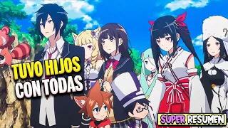 🍄LO OBLIGARON a tener un HAREM de 13 WAIFUS y TUVO HIJOS con TODAS🦝 CONCEPTION SUPER RESUMEN