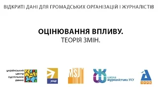 3.1.5. Оцінювання впливу. Теорія змін.