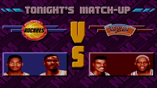 NBA Jam Tournament Edition GENESIS Playthrough - Houston Rockets vs San Antonio Spurs