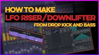 Making Unique LFO RISER / DOWNLIFTER From Drop KICK AND BASS | #Vital | #FLStudio Tutorial