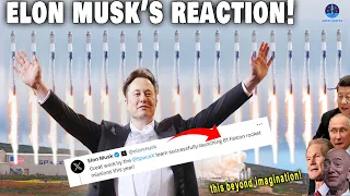 Elon Musk's reaction to SpaceX's teams broke its NEW record, NO one did it before...