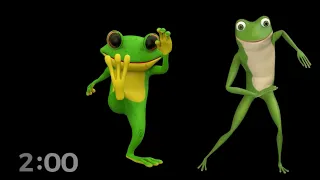 Frog Feat: A Fun and Playful 2 Minute Dance-Off Countdown with Two Frogs