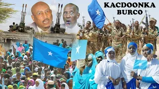 DEG DEG Shacabka Burco oo Calanka Somalia Qaatay, Kacdoon Culus, Afgembiga Ciidan ee Muuse Biixi...