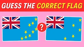 Guess The Correct Country Flags Quiz Game✅🏆 2 Choose 1 Quiz🤯👈👉