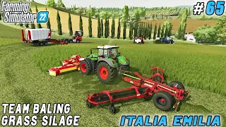 Procuring 642K Liters of Grass Silage in Bale Packaging | Italian Farm | Farming simulator 22 | #65