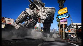 MECHA GODZILLA DESTORYING GTA V | CINEMATICS |