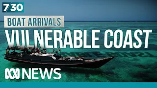 How was a group of Chinese boat arrivals reportedly able to walk ashore undetected? | 7.30