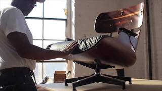 How To Reupholster Herman Miller Eames Lounge Chair  Mid Century Modern Furniture Restoration