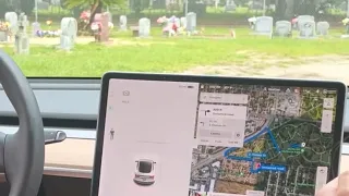 Tesla Catching Adult, Child, And Dog Ghosts/ Spirits In A Cemetery! 2021 Tesla Model 3.