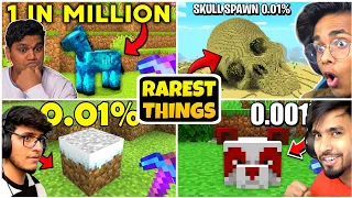 Rarest Things Find by Indian YouTubers in Minecraft | @TechnoGamerzOfficial