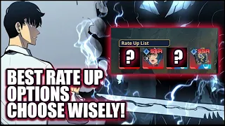 Best rate up options and why | Solo Leveling Arise