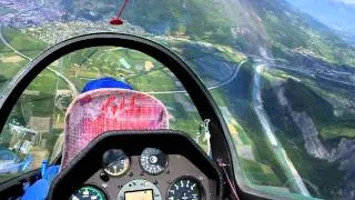 Glider flight in Bad Ragaz, Switzerland