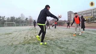 [축구레슨] 정다훤 선수의 기본기 향상훈련 4강&컷백연습_(FC헤라클레스)