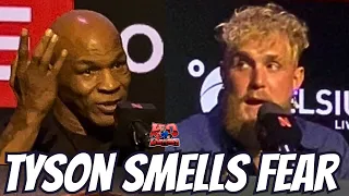 🔥"GIVE HIM HOPE!"🔥MIKE TYSON SMELLS FEAR IN JAKE PAUL W COMMENT TO REPORTER? #miketyson #jakepaul