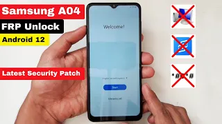 Samsung A04 SM-A045F FRP/Google Account Bypass Android 12 Without Pc || SM-A045F FRP Unlock 2022