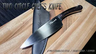 KNIFE MAKING/ TWO CIRCLE CHEF'S KNIFE 수제칼 만들기 #131