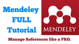 How to use Mendeley Reference Management Software. (Mendeley Full Tutorial)