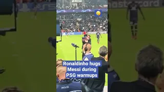 Ronaldinho Hugging Messi On The Sideline Is a Must See 🤗