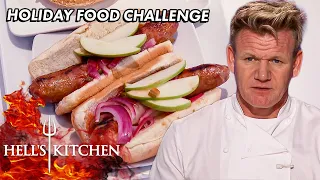 "I'm Not Going To Let You Eat That, I'm Sorry" | Holiday Food Challenge on Hell's Kitchen