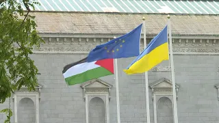 Palestinian flag raised outside Irish parliament | AFP