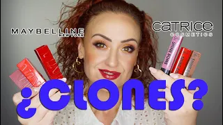 ¿CLONES? || "Shine Bomb" (Catrice) VS "Super Stay Vinyl Ink" (Maybelline)