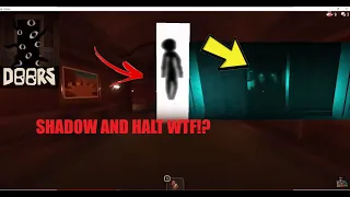 Roblox DOORS: Shadow & Halt Encounter On the SAME DOOR! (I'm The Luckiest Doors Player! EVER!