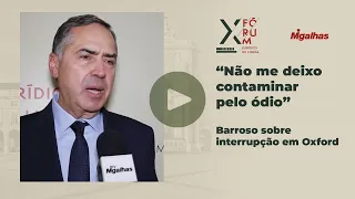 "Não me deixo contaminar pelo ódio", diz Barroso sobre interrupção em Oxford