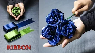 DIY Flowers | Satin Ribbon Flowers | Home decor | Craft Box In