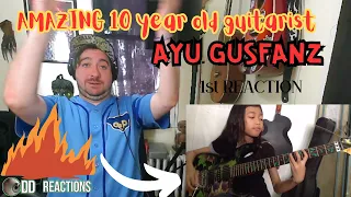 1st REACTION to AYU GUSFANZ!! 10 year old PRODIGY -Dragonforce cover