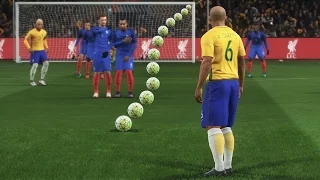 PES 2017 - ROBERTO CARLOS KNUCKLEBALL FREEKICK - HD 60FPS